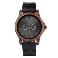 Jam tangan kayu polos pria, arloji kayu buatan tangan hadiah untuk pria, hadiah ulang tahun Hari Ayah