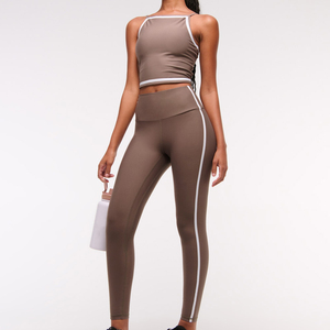Nuevos Leggings Deportivos Personalizados con Logotipo, Ecológicos, Transpirables, con Efecto Push-Up, Cintura Media, Largos hasta el Tobillo, para Yoga y Uso Diario - Product Image 4