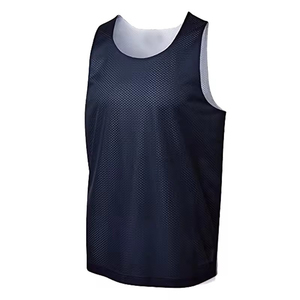 Maillot de basket-ball pour équipes, vêtements de sport athlétiques, respirant, logo personnalisé imprimé, 100% polyester, séchage rapide, sans manches, col rond, unisexe - Product Image 6