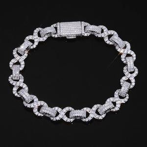 Excellent Quality Custom Hip Hop Iced Baguette Link Bracelet <b>for</b> <b>Men</b> Women Street Style Available at Affordable Price - Product Image 1