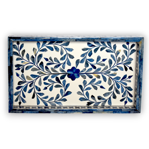 Indian Handmade Luxury High Quality Bone Inlay Serving Tray Direct Factory Price New Design For Home Hotel Restaurant Use - Product Image 6