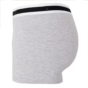 Calzoncillos Boxer Grises para Hombre, Corte Medio, Tejido de Spandex/Poliéster, Transpirables, Ecológicos, de Color Sólido - Product Image 4