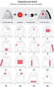 Sweat-shirts à capuche courts en molleton de coton personnalisés de haute qualité, brodés, pour femmes, avec impression en relief. - Product Image 5