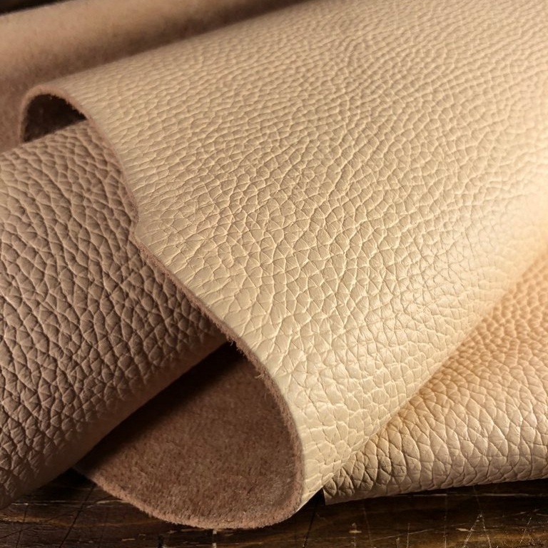 Snow White Genuine leather Cow Milled Finish Leather for Upholstery/Automotive/Sofa