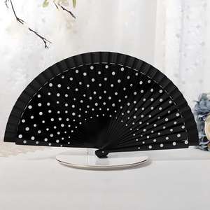 Éventail pliant en bois personnalisé imprimé en espagnol, promotionnel - Product Image 3