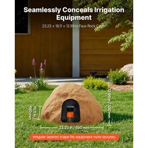 Copertura Leggera e Resistente alle Intemperie in Finta Roccia per Serbatoi Esterni, Texture Naturale Realistica, Copertura Artificiale per Pozzo - Product Image 4
