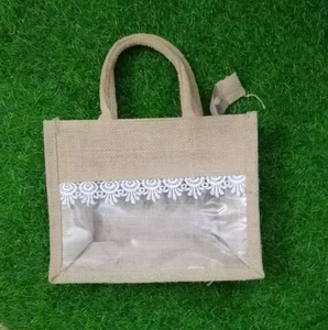 Bolsa de Almacenamiento de Yute Cosida Ecológica con Estampado de Árboles Coloridos, Duradera, Reutilizable, Multiusos, de Gran Capacidad, para Uso Doméstico, India - Product Image 4