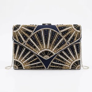Bolsos de Lujo para Mujer, Personalizados, Bordados, con Cuentas, Estilo Bohemio, de una Sola Correa, Tipo Sobre, con Cierre de Gancho y Bucle, Forro de Poliéster - Product Image 2