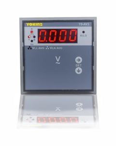 Voltímetro Trifásico Yokins Y9-AV3 True RMS 15-600V, Medidor Digital de Panel con Selección de PT y Pantalla de Frecuencia - Product Image 2
