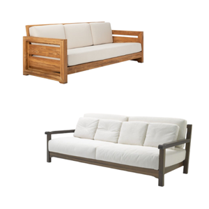 Nouveau produit canapé de salon extérieur en aluminium corde de rotin ensemble de canapés de jardin en bois meubles de patio extérieur canapé simple d'Indonésie - Product Image 5