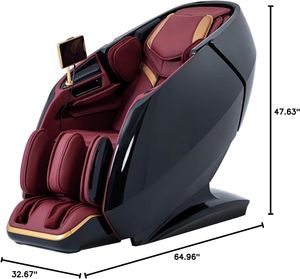 Fauteuils de massage intelligents à double moteur avec châle chauffant, rail SL, zéro gravité, rouleaux pour les jambes et les pieds, et commande vocale IA - Product Image 3