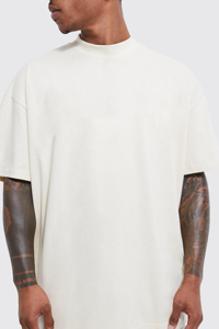 2026 Top Trendy Heavy <b>Weight</b> 180GSM Polyester/Cotton Jersey Knitted Eco-Friendly Hip Hop Style Custom <b>Blank</b> Regular Fit Men's - Product Image 2