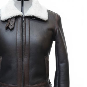 Chaqueta de Cuero Genuino Personalizada para Hombre, Color Sólido, Diseño Clásico de Lujo, Chaqueta Profesional de Alta Calidad para Hombre - Product Image 3