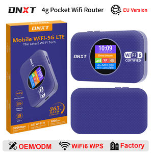 Routeur Wifi portable DNXT 4G Wifi6 300 Mbps, routeur Wifi de poche 4G, WPS LCD, routeur Wifi 4G 3000 mAh, Wifi de poche Mtn pour les voyages - Product Image 1