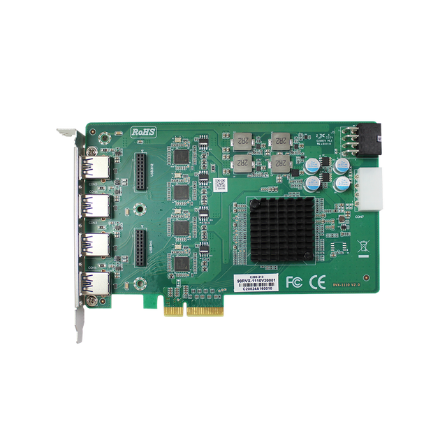 CE Certified USB3.0 Card Expansion Card with 4 X 4 Gen2 PCI Express X Slots Internal 4 USB3.0 Ports Stock Available