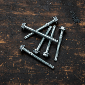<b>Galvanized</b> Class 8 Washer Head Self-Drilling <b>Screws</b> - C1022 Carbon Steel Standard Thread Fasteners - Product Image 6