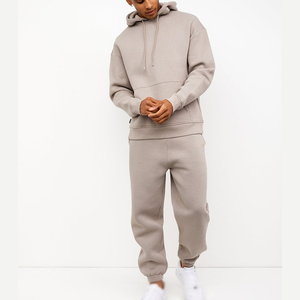 Nouvel ensemble de survêtement pour homme, sport de plein air, loisirs, sweat-shirt uni, fitness, jogging, ensemble 2 pièces, 100% coton, vêtements à séchage rapide - Product Image 1