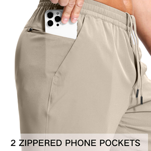 Shorts de sport et de course pour hommes OEM de haute qualité, couleur unie, séchage rapide, respirants, taille élastique, pour l'entraînement et le tennis - Product Image 4