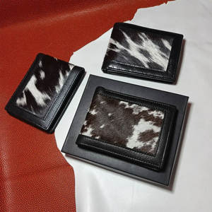 Cartera de Cuero Genuino Occidental con Pelo de Vaca, Estilo Bohemio de Lujo, Otoño, Personalizada, Superventas - Product Image 1