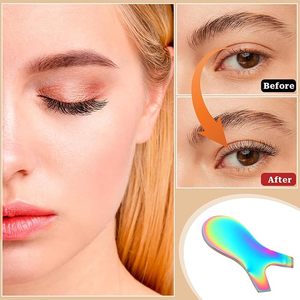 Mini peigne à cils en acier inoxydable en forme de Y, brosse de teinture réutilisable, séparateur de cils pour usage en salon, infusé à la kératine, sans odeur, 2-en-1, DIY - Product Image 5