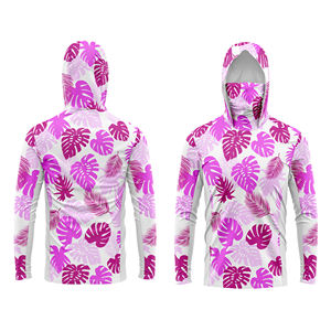 Custom UPF 50+ Design Long Sleeve Anti-Bacterial Quick Dry Fishing Shirts Sublimation Breathable Waterproof Windproof Plus Size - Product Image 6