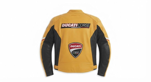 MotoCP Rucati <b>Racing</b> <b>Jacket</b>/Chaqueta Stylish Leather Riding Gear Protection Level 2 CE Certified - Product Image 2