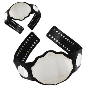 Ceinture de lutte en gros avec plaques en alliage de zinc moulées en 3D, finition or de luxe, logo personnalisé, fabricant de ceintures de championnat - Product Image 4