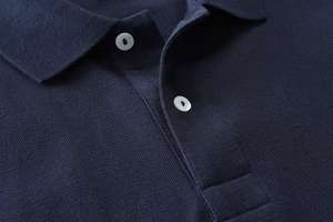 Camiseta de Algodón Personalizada 2026, Camiseta Polo Clásica Lisa de Manga Corta para Hombre - Product Image 3