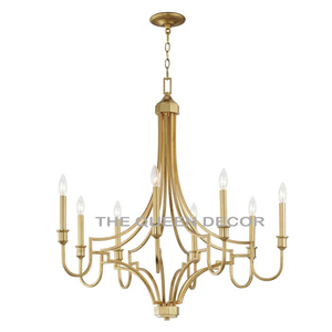 Industrial Style Copper Finished Iron Metal Irregular Shape Chandeliers Lamp Home And Bedroom Indoor <b>Art</b> Lighting Decor - Product Image 5