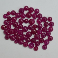 Cabochons ronds en rubis naturel birman certifiés IGI 2mm-5mm bijoux non chauffés rubis rouge rosé fabricant de pierres précieuses meilleur revendeur