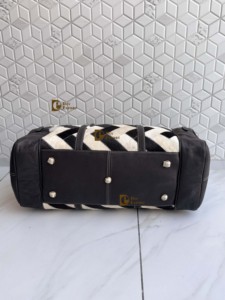 Sac de voyage en cuir de vachette véritable fait main, unisexe, multi-usages, grande taille, sac de sport – Offre exceptionnelle - Product Image 4