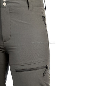 Pantalones de jogging de entrenamiento de Spandex/nailon transpirables que absorben la humedad de camuflaje de otoño para hombre, impermeables - Product Image 4