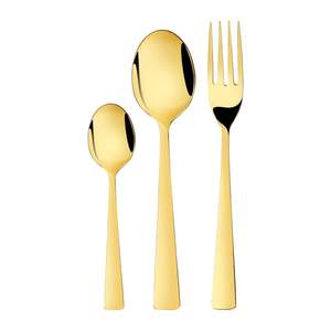 Offre Spéciale : Ensemble de Couverts en Acier Inoxydable 3 Pièces (Couteau, Fourchette, Cuillère) Poli Miroir, Polyvalent pour Table à Manger Occidentale à Prix Abordable - Product Image 1