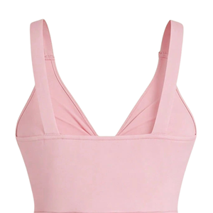 Women <b>Pink</b> Sleeveless <b>Tops</b> <b>Heart</b> Detail Front Gathered Chest Lace Trim Hem Casual Summer Fashion Party Wear Stylish Blouse - Product Image 4