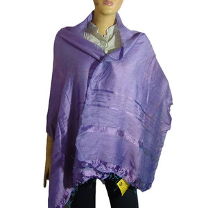 Bufanda de Moda de Seda Organza Larga Tejida a Mano de Proveedor Indio, Elegante y Lista para el Invierno, Diseños de Bufandas de Seda Organza - Product Image 5