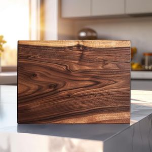 Square <b>Wooden</b> Chopping Block 1.5 Cm Thick Anti-Slip Design Single <b>Piece</b> Package <b>Wooden</b> Chopping Block Rectangle Shape Platter - Product Image 2