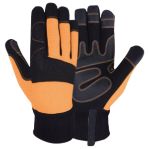 Guantes de Seguridad Resistentes a Impactos de Alta Calidad, Reforzados con Cuero Sintético, Látex y Amara, para Trabajo Mecánico - Product Image 6