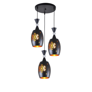 Lámpara colgante de malla de alambre de metal negro estilo vintage, lámpara colgante para isla de cocina, comedor, bar, iluminación interior - Product Image 2