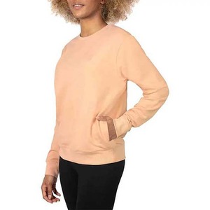 Sweat-shirt classique pour femmes, taille plus, col rond, manches longues, tissu en coton doux, confortable à porter au quotidien, simple - Product Image 5