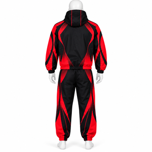 Conjunto de Chaqueta Cortavientos y Pantalones Deportivos de Poliéster Personalizados, de Secado Rápido, Estilo Deportivo, Impermeable, de Nailon - Product Image 6