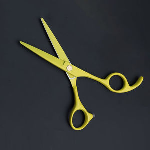 Ciseaux de coiffure professionnels de salon haut de gamme VG10 à bord tranchant, pour droitiers, légers, manche moyen, logo personnalisé - Product Image 3