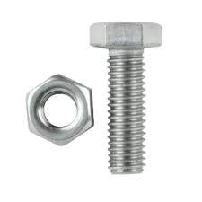 สลักเกลียวหกเหลี่ยมและน็อตชุบสังกะสี สีเหลือง  ชุบสังกะสี สีเหลือง  ชุบสังกะสี สีเหลือง  ระดับความแข็งแรง Gr 4.6, gr 5.6, Gr 5.8, Gr 8.8, Gr 10.9 - Product Image 5