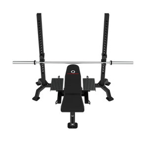 เครื่องออกกำลังกายแบบมัลติฟังก์ชั่น QLI MULTI-BENCH PRESS QMP450 Smart Intelligence Rower สำหรับพายเรือ  แบบใช้แผ่นน้ำหนัก  สำหรับยิม  ใช้งานได้ทั้งชายและหญิง  ปลอดภัย ทนทาน - Product Image 1