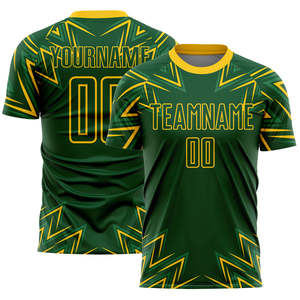 เสื้อฟุตบอลทีมสั่งทำ OEM ผ้าโพลีเอสเตอร์ 100% แห้งเร็ว พร้อมปักลาย 3 มิติ ชื่อทีมส่วนตัว ขายส่ง - Product Image 3