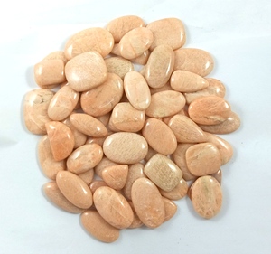 Best Quality Radha Arts Natural Polished <b>Peach</b> Amazonite Cabochon Mixed Sizes Rajasthan for Wire Wrapping Artisan - Product Image 3