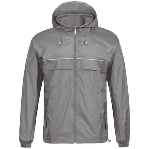 High Quality Canvas Casual <b>Summer</b> Rain <b>Jacket</b> with Zipper Waterproof Outdoor Apparel for Hiking Camping and Daily Use - Product Image 1