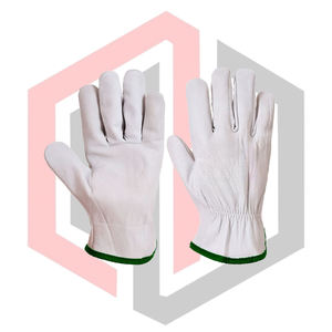 Gants de travail en cuir de chèvre professionnels pour la manutention, anti-coupure, anti-chaleur, antidérapants, antistatiques, de sécurité - Product Image 1