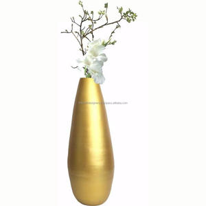 Vase à fleurs de luxe antique par TCD Pot de fleur en laiton de vente chaude intérieur décoré jardinière autoportante et vase à fleurs artificielles - Product Image 1