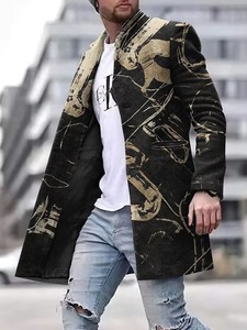 Vente flash - Manteaux en denim tissé de luxe pour hommes - Manteaux d'hiver chauds avec une excellente isolation - Product Image 5