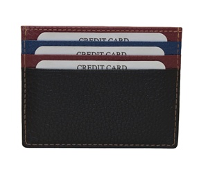 Minimalist Genuine Leather Credit Card Holder with Multiple Card Slots <b>for</b> <b>Men</b> - Product Image 4